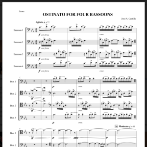 Ostinato for Four Bassoons